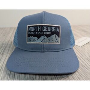 Peach State Pride North Georgia Trucker Hat Blue Mesh Snapback NWT New